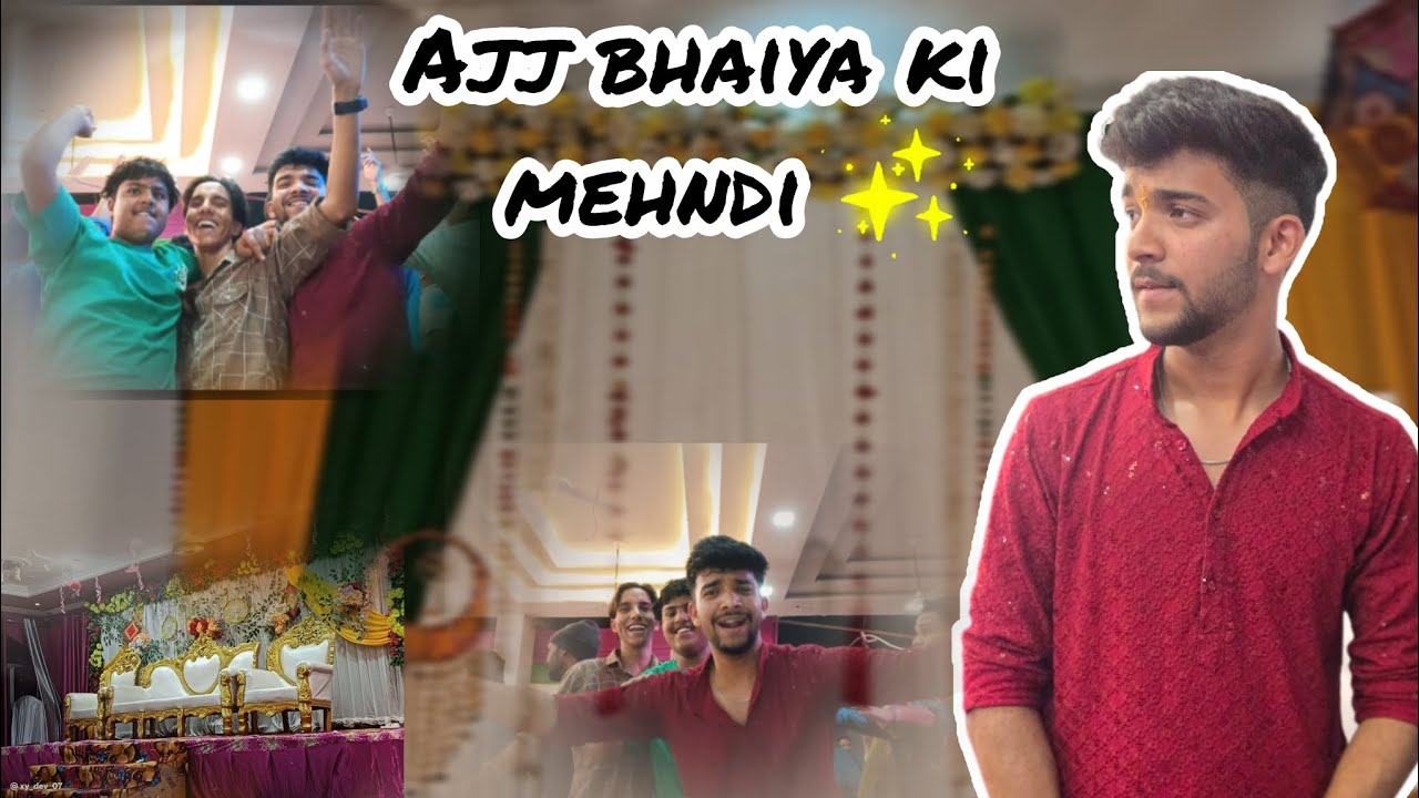 Ajj bhaiya ki mehndi✨🫶🏼 #love #familychannel #viral #srinagar #uttarakhand #vlog #mehndi #vlogs #fyp