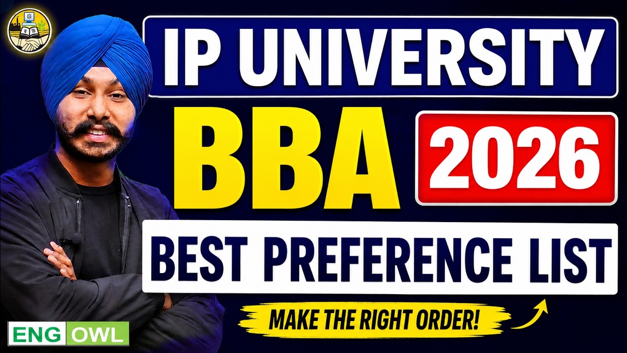 IPU BBA 2026 Preference List | IPU BBA Rank Wise Colleges | IP University Admission 2026