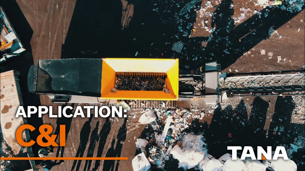 Shredding Commercial and Industrial (C&I) waste with TANA Shredder