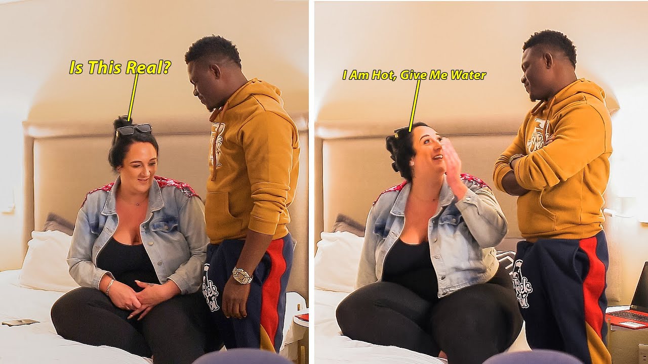 CUCUMBER PRANK - SHE SAW SOMETHING BIG THAT SHOCKED HER
