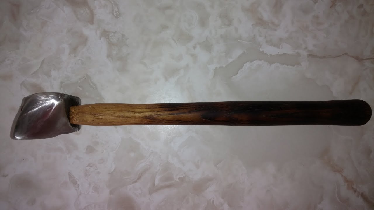 Forging a diagonal peen hammer