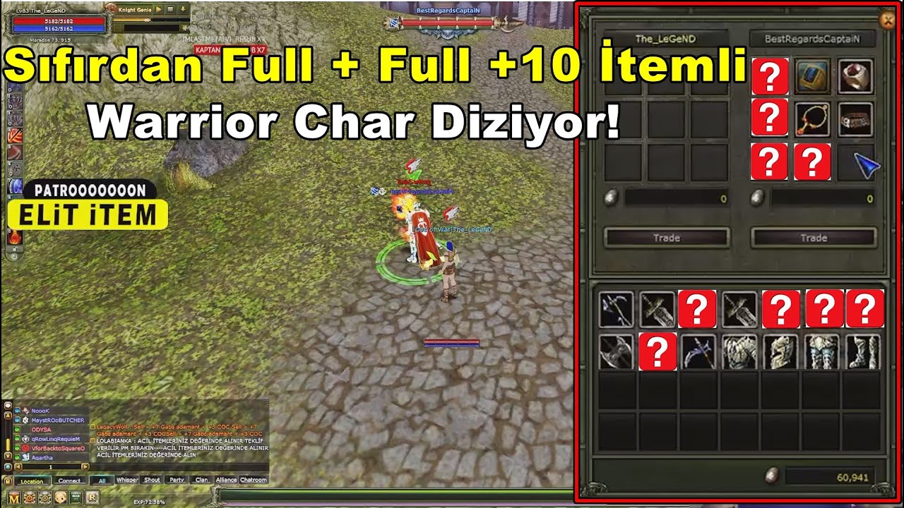 PATROOOOOOON - Diez'de Full +10 İtemli Sıfırdan Char Diziyor | Charda Yok Yok :D | Knight Online