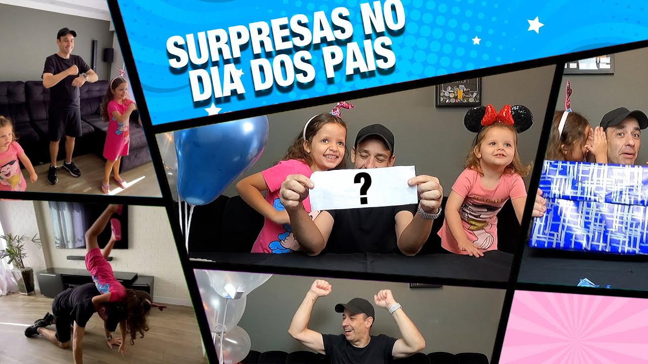 🎈Explos&atilde;o de Risadas no Dia dos Pais: Presentes ou Brincadeiras para o Papai? Lili e Lel&ecirc;😂