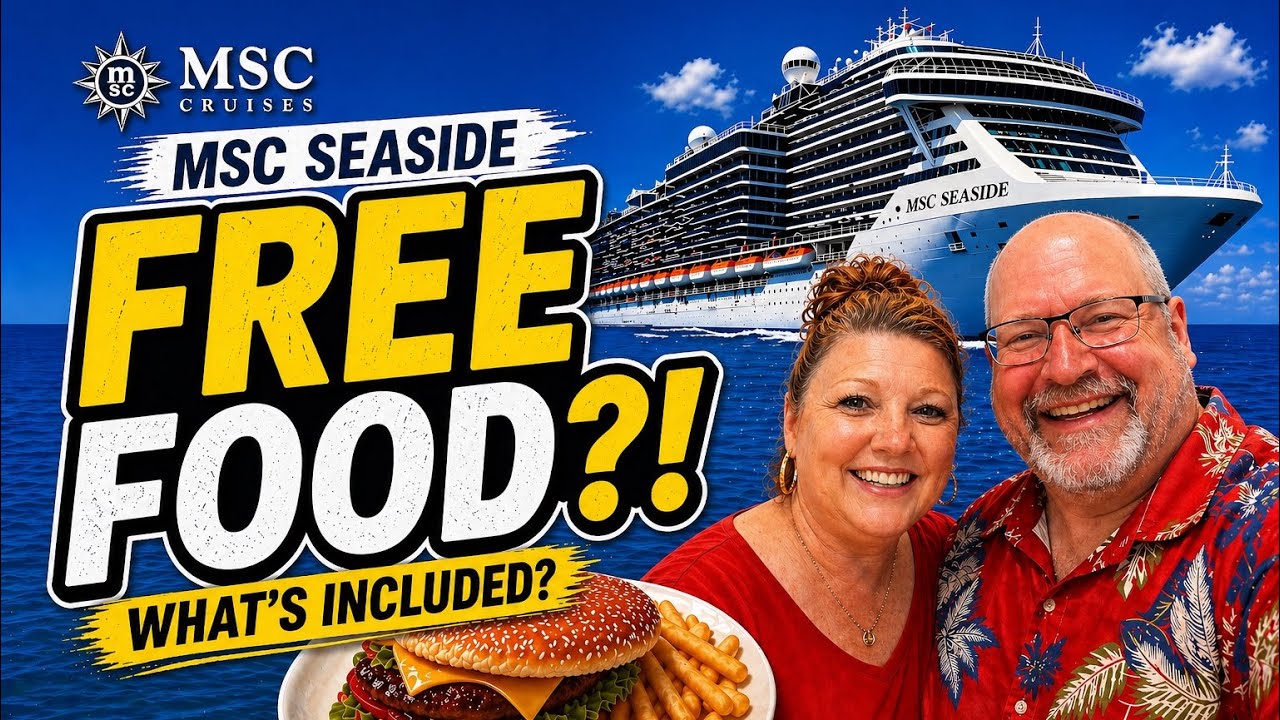 MSC Seaside Free Food Tour 🍕 What You Can Eat Without Paying a Dime!