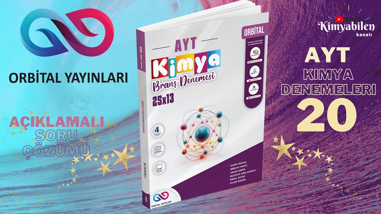 ORBİTAL YAYINLARI AYT KİMYA BRANŞ DENEMESİ 20 ÇÖZÜMLERİ 2025 GÜNCEL
