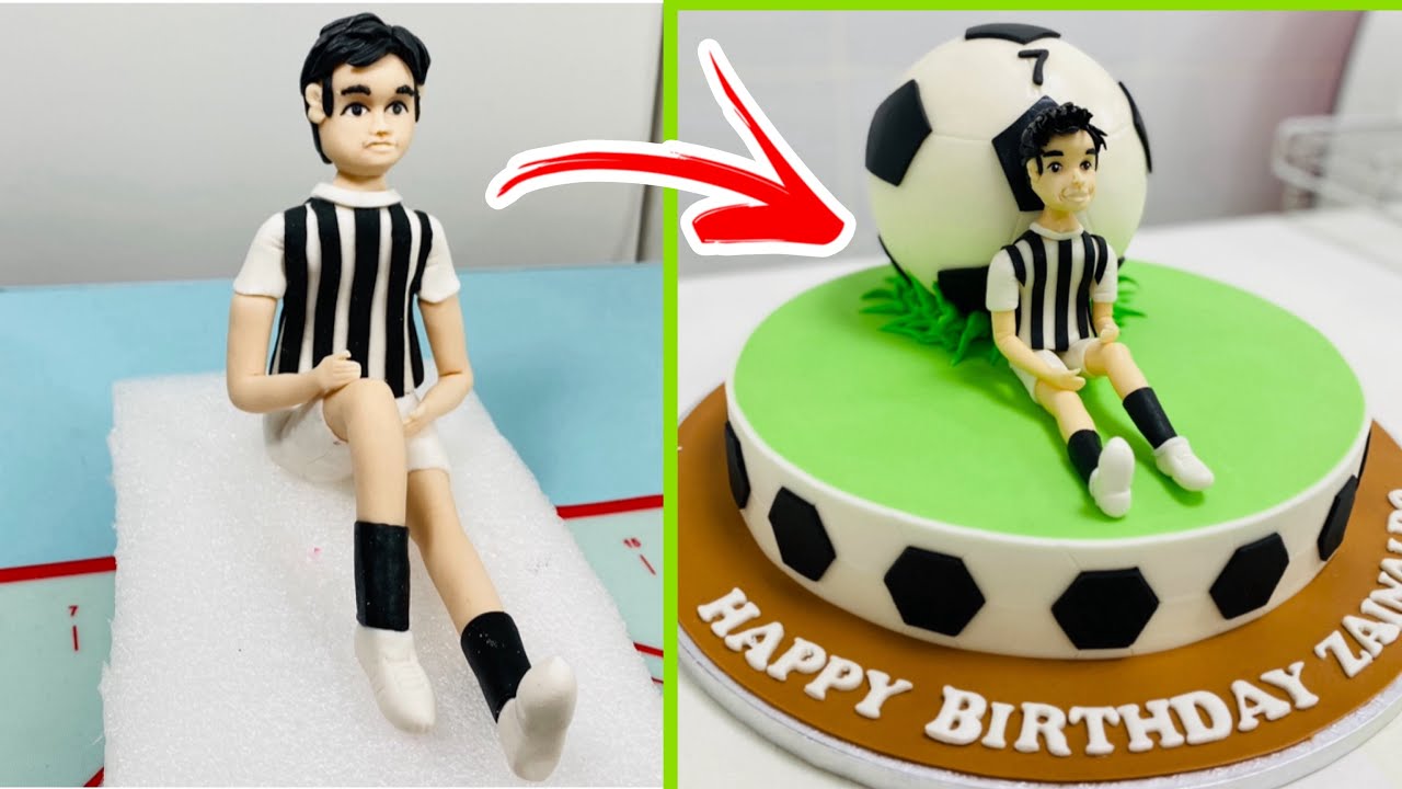 Quick & Easy Football Player Fondant Topper Tutorial for Beginners