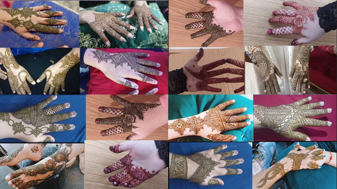 10 نقيشات لتعليم نقش الحناء رسومات ساهلين للمبتدئات❤️ very easy henna 