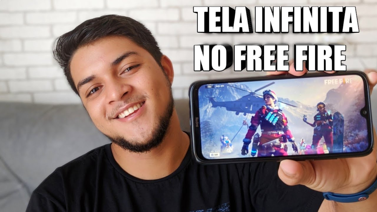 COMO ATIVAR A TELA INFINITA NO FREE FIRE REDMI NOTE 8