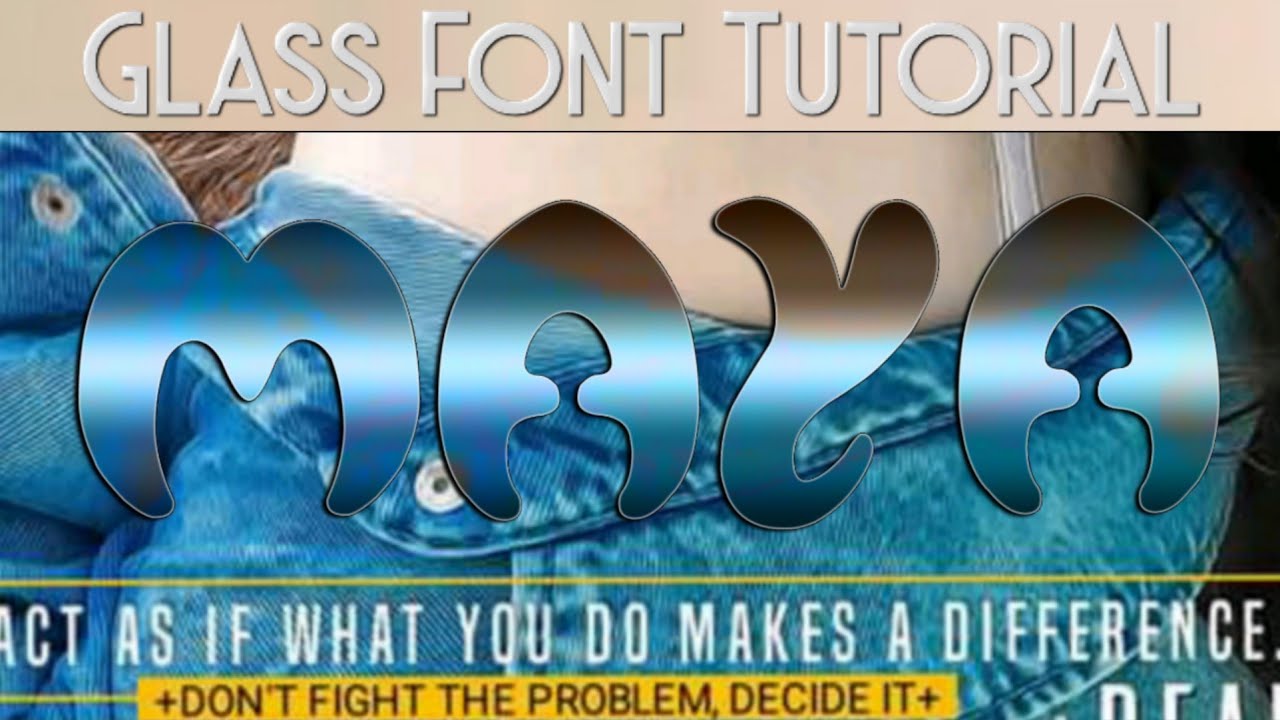 HOW TO MAKE GLASS FONT IN PHOTOPEA WITH ANY STYLES FONTS | photopea glass font | glass font photopea
