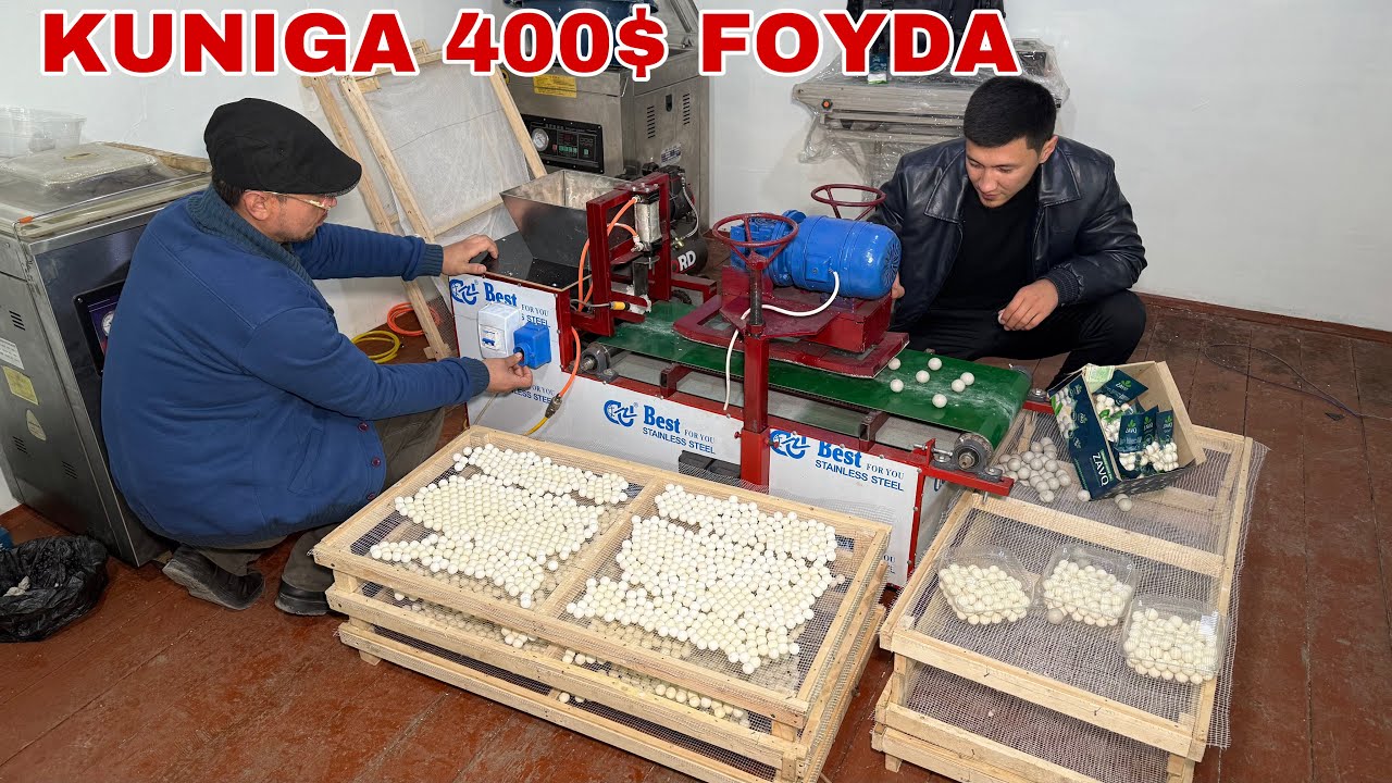 КУРТ (КУРТОП) ИШЛАБ ЧИКАРИШ БИЗНЕСИ ПОЛАФТАМАТ КУРТ 400$ ДАРОМАД