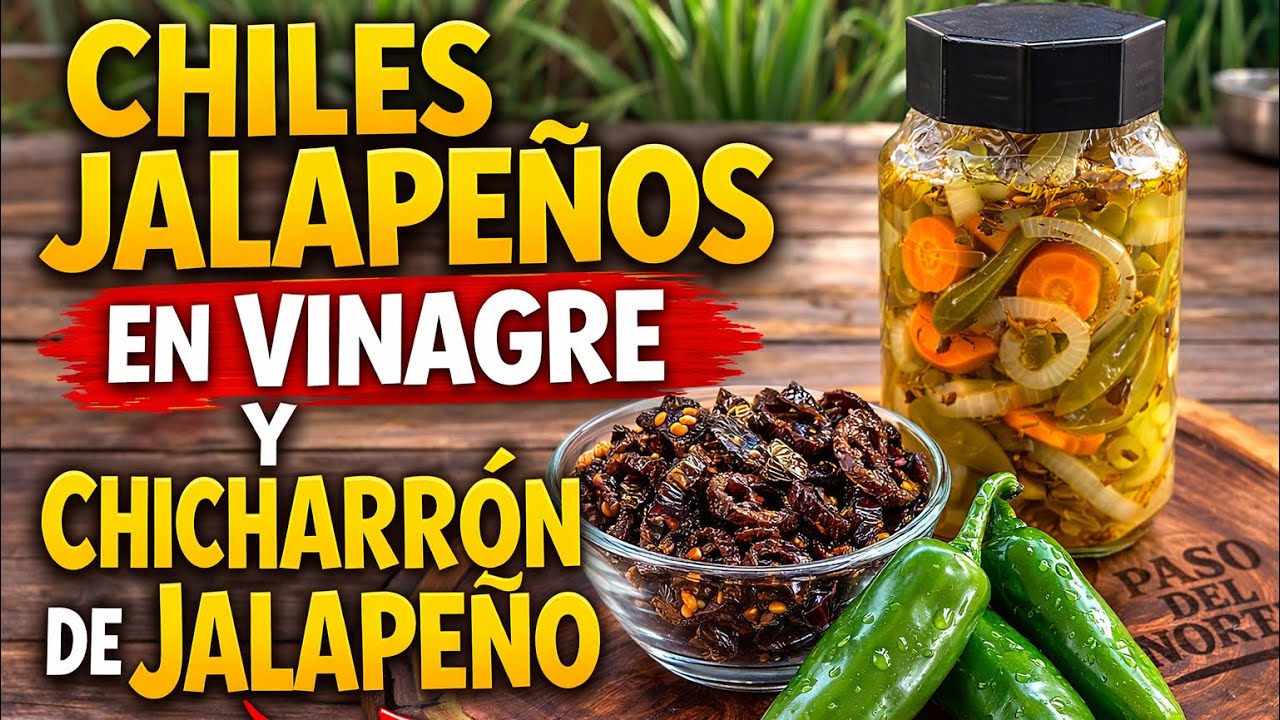 🌶️Jalapeños en vinagre y Chicharrón de jalapeño🌶️🔥