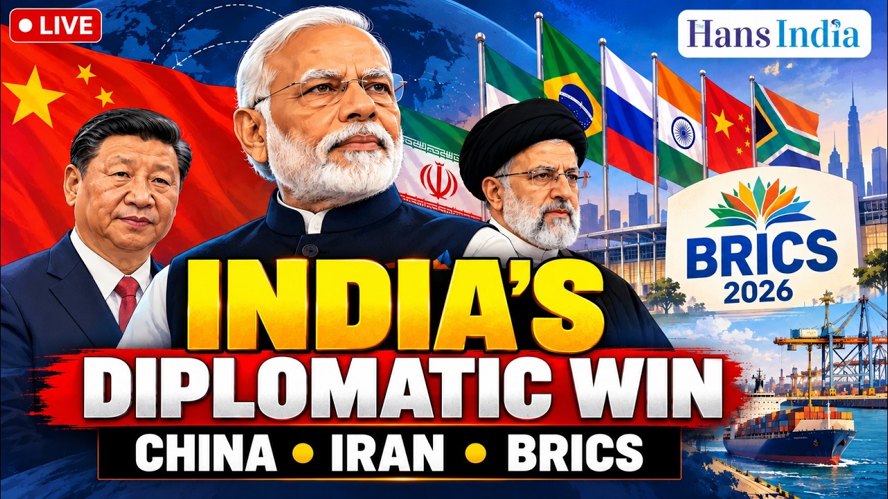 🔴LIVE: India&rsquo;s Diplomatic Strategy: China, Afghanistan, Iran & BRICS | The Hans India