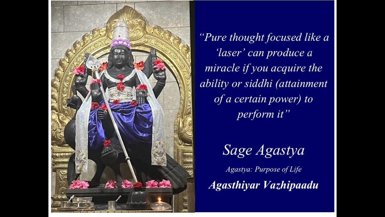 Miracles as explained by Sage Agastya