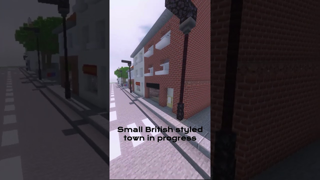 British town in Minecraft 