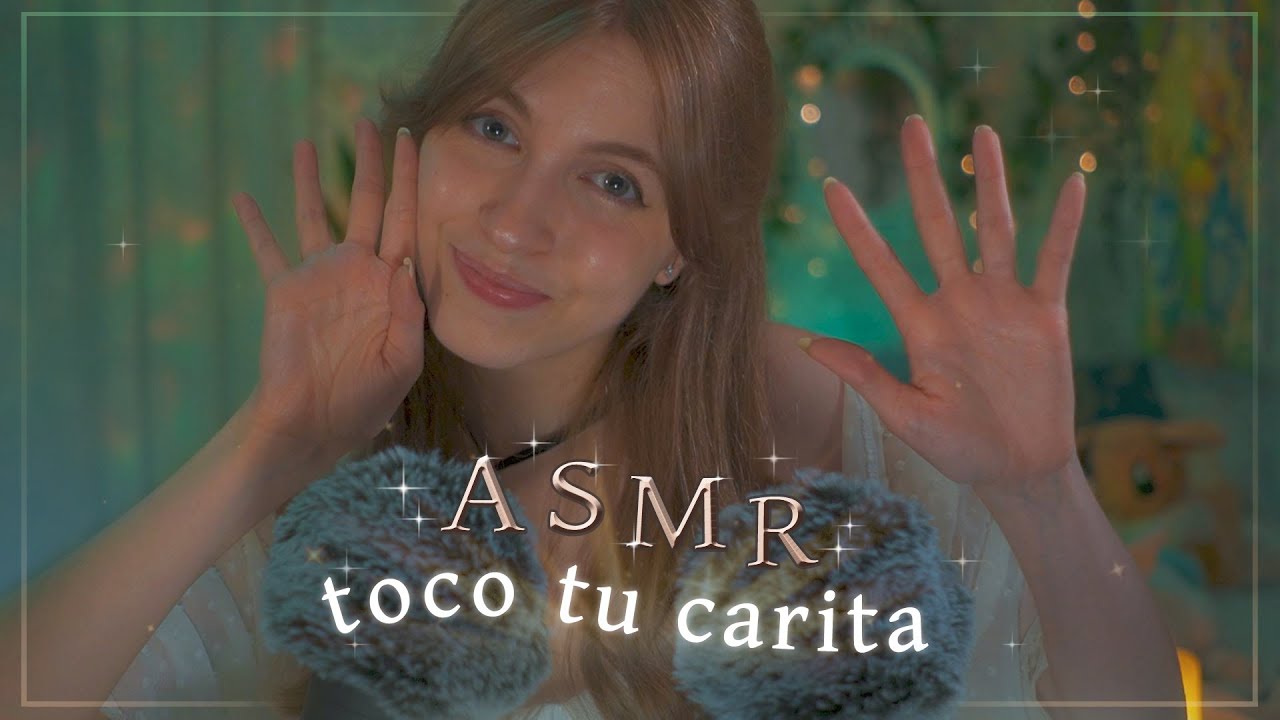 ASMR ❤️ TOCO TU CARITA • visuales con las manos, susurros y mouth sounds ✨🤚🏻
