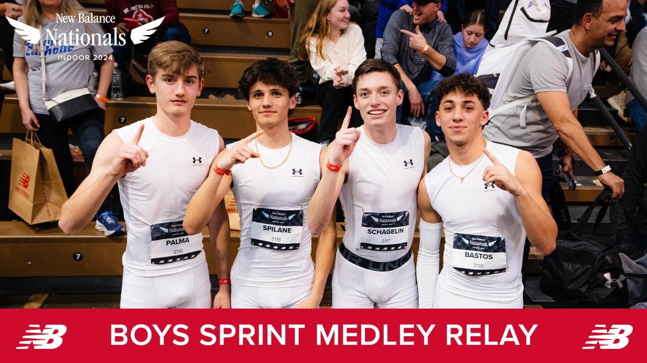 Boys Sprint Medley Relay Winning Section - New Balance Nationals Indoor 2024