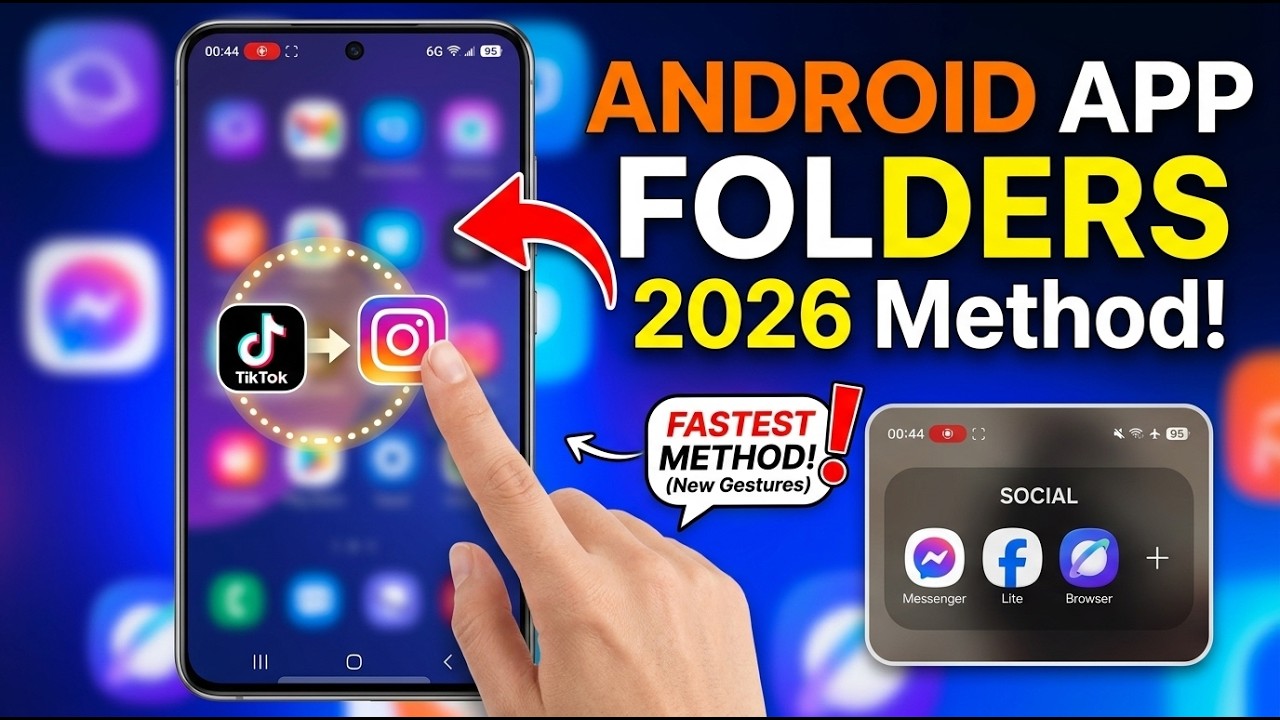 Create App Folders on Android Home Screen (2026) | Quick Guide!