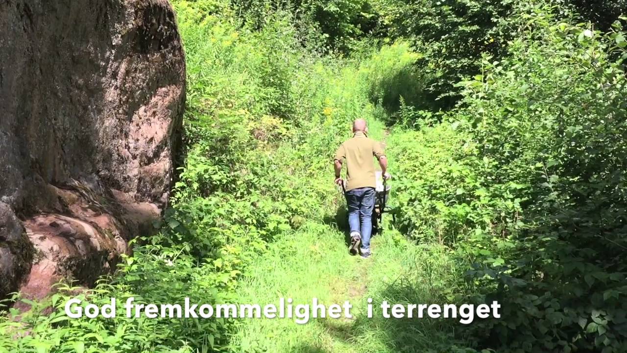 Zetra elektrisk trilleb&aring;r i terreng