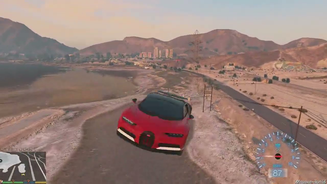 GTA 5 Big jump on bugatti
