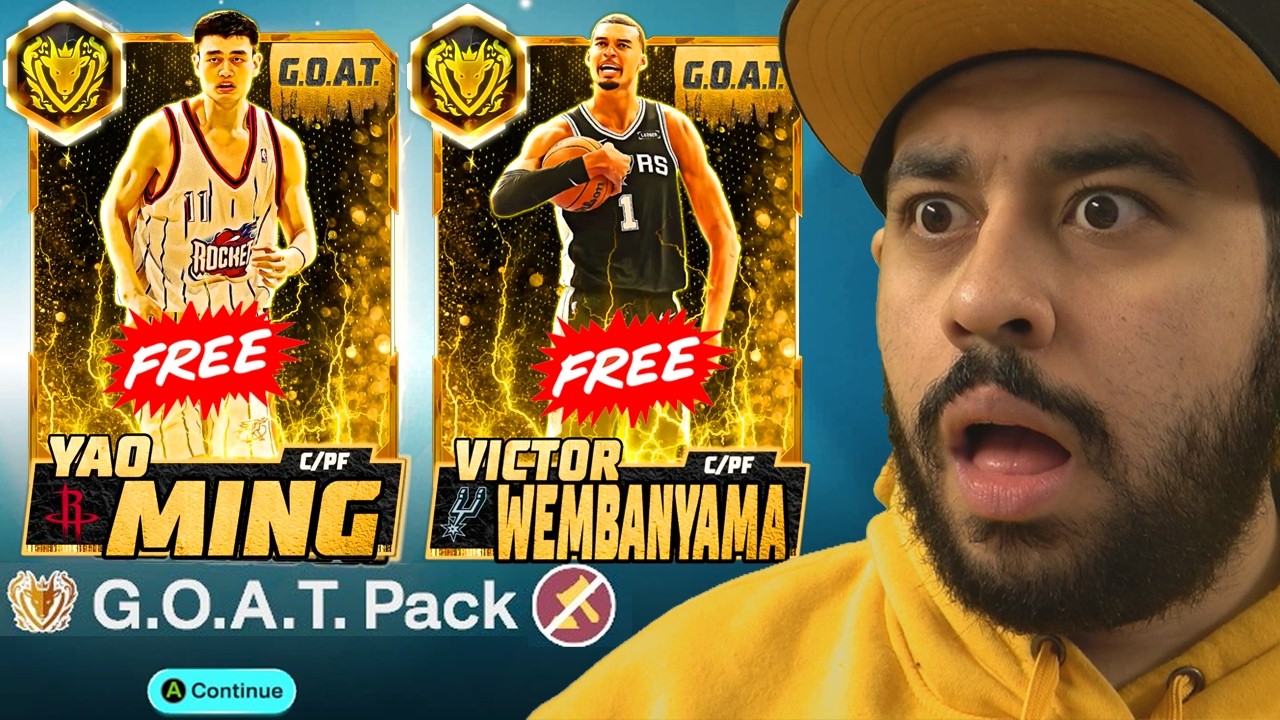 Выпали бесплатные GOAT Уэмби и Яо! Поторопитесь забрать БЕСПЛАТНЫЙ набор GOAT с равным шансом!