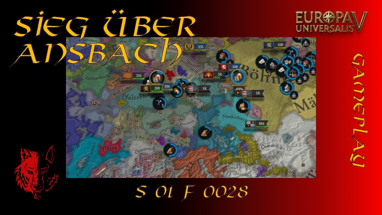 Sieg über Ansbach | S1 F28 | Europa Universalis V | Pfalz | Paradox | Gameplay | Wolfskrieger