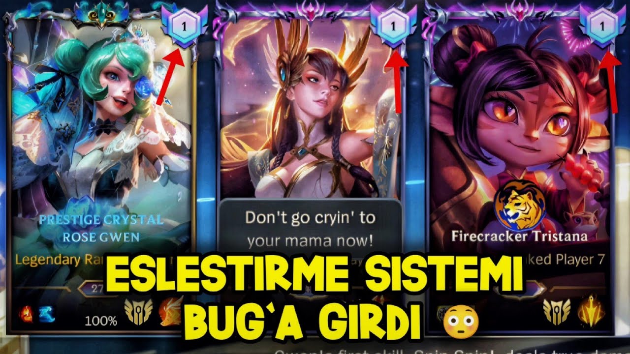 Efsanevi Derecelide Üç Top 1 Aynı Takıma Düştük 🗿- Wild Rift Top 1 Best Gwen