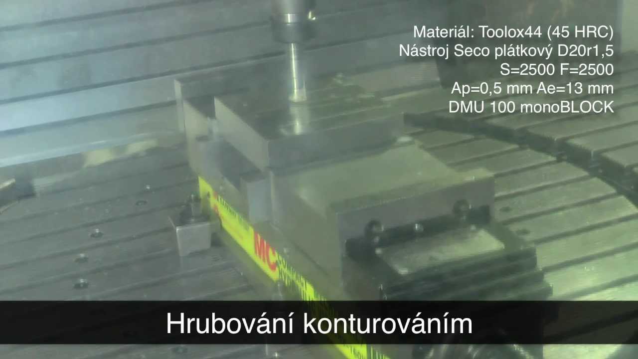 Delcam Vortex - testování HSM strategie Vortex v Brně (součást 1)