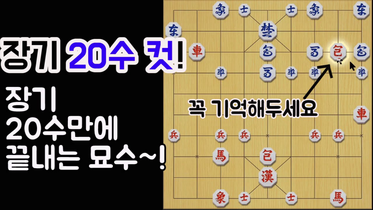 [장기 20수컷!] 장기 20수만에 끝내는 묘수 ㅋㅋ