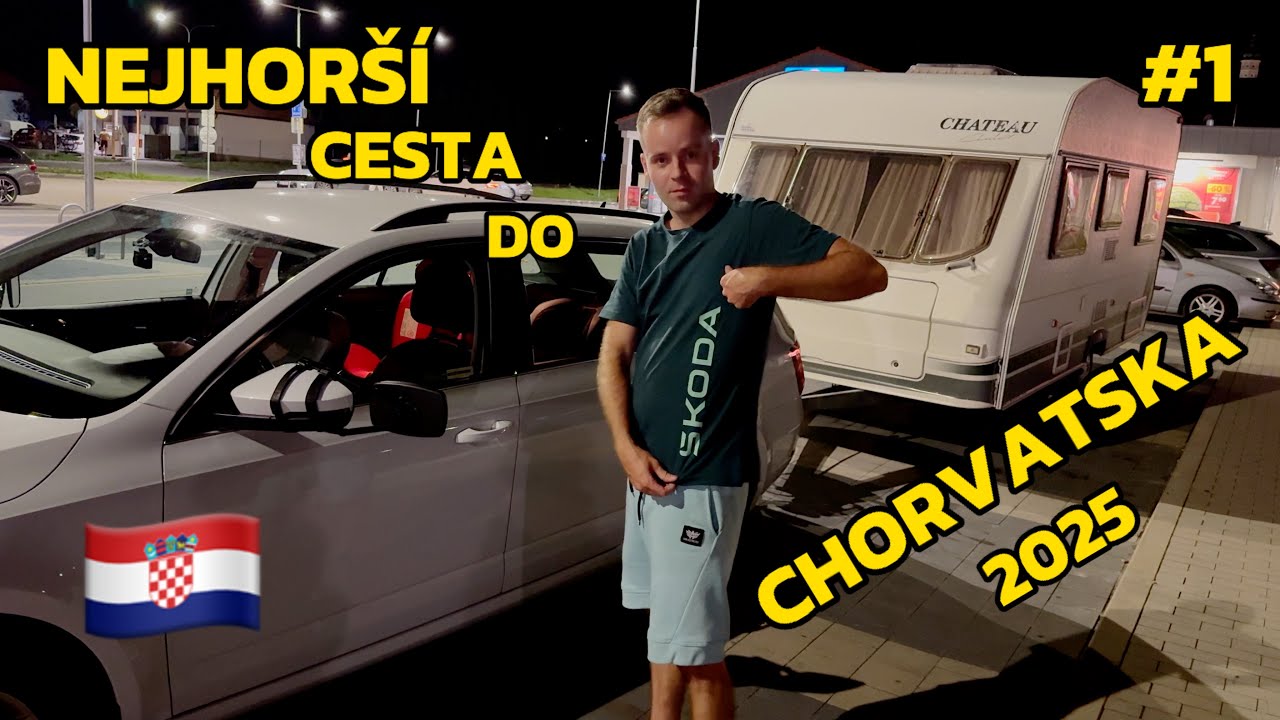 CESTA DO CHORVATSKA S KARAVANEM 2025