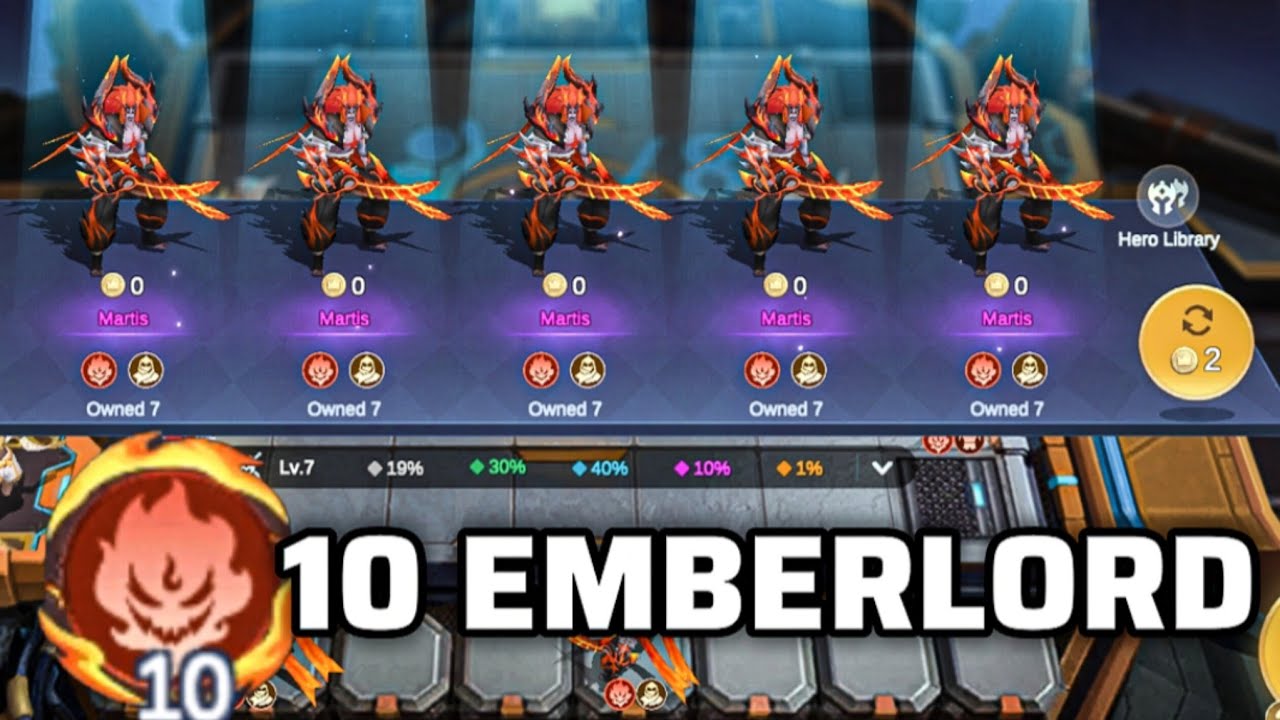 AUTO 3STAR MARTIS 10/10 EMBERLORD | MAGIC CHESS GO GO META