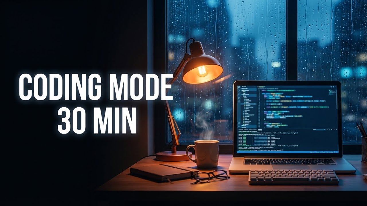 Rainy Coding Session 🌧 30 Min Calm Lofi for Deep Work