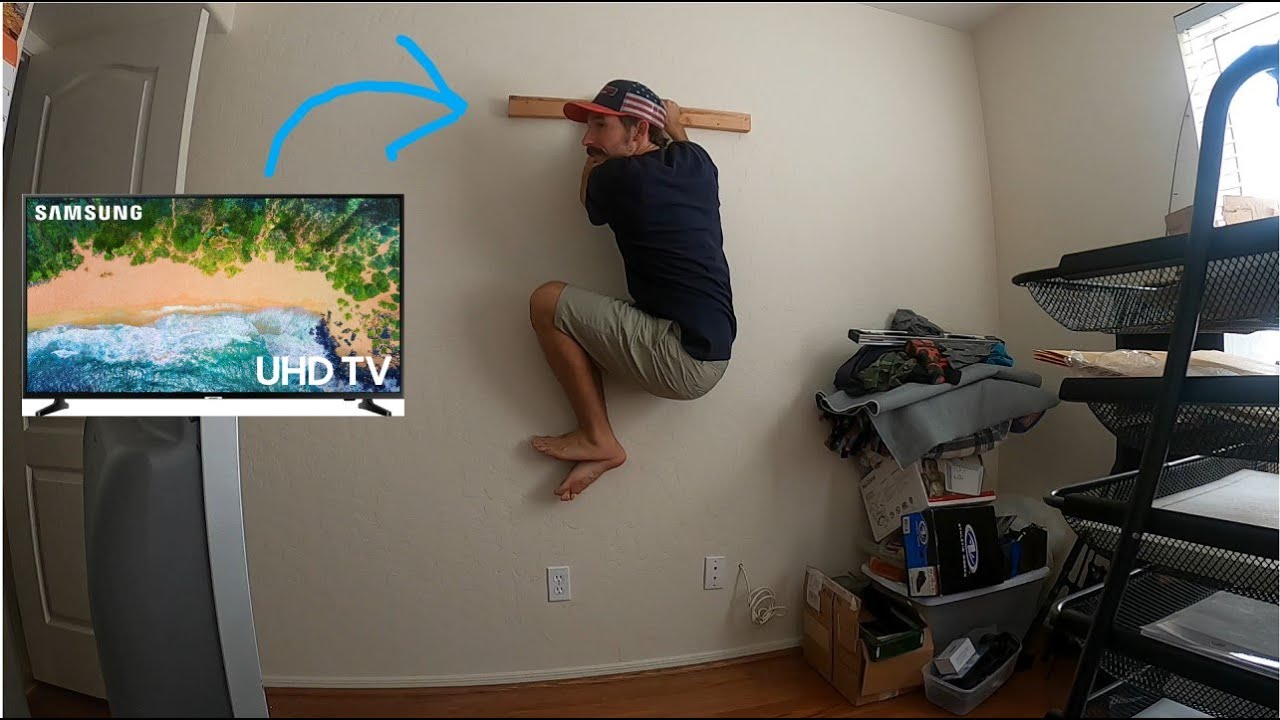 Quick, Easy, and Strong DIY TV Wall Mount on the Cheap!! $5/ 5 minutes