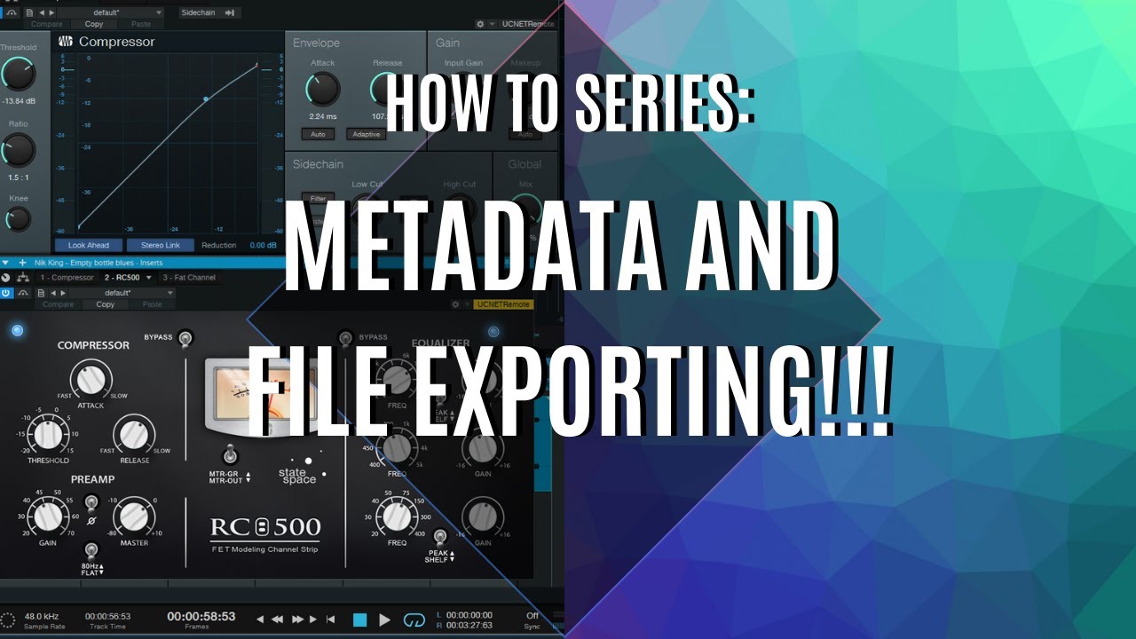 HOW TO: METADATA and FILE EXPORTING - Mastering Basics!!!
