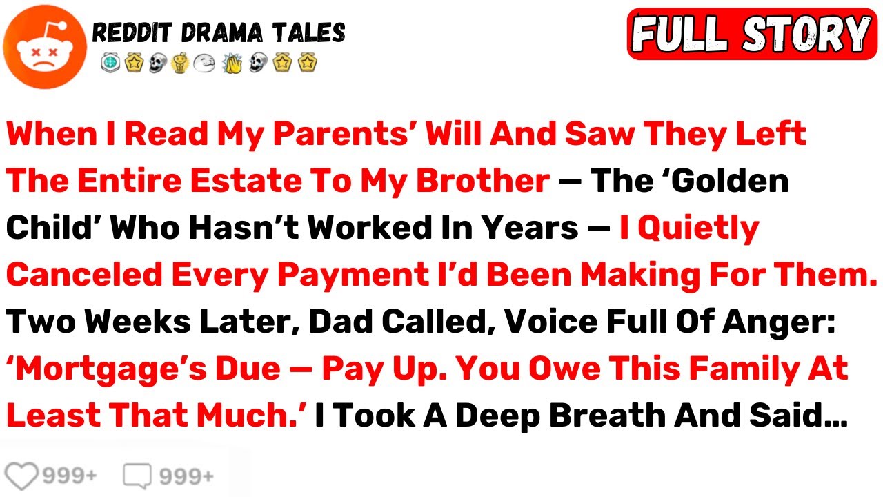 When I Read My Parents’ Will And Saw They Left The Entire Estate To My... - Best Reddit Stories