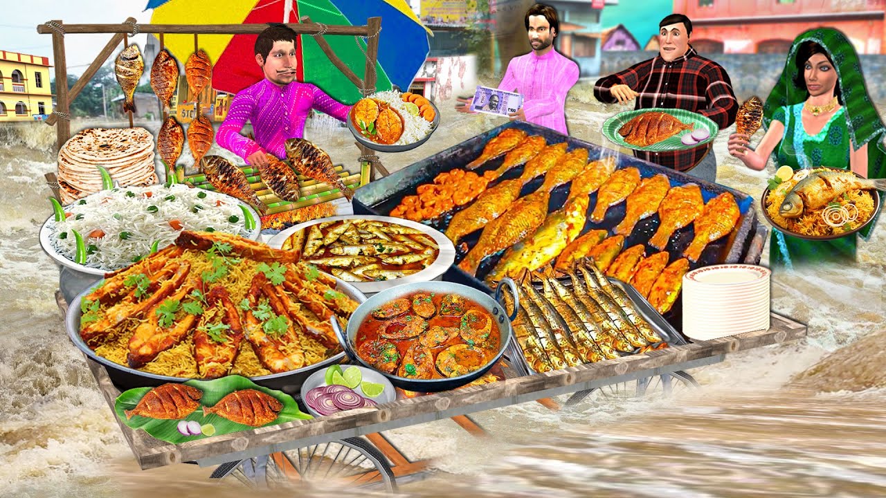 Flooded Market Shop Keepers Inventive Fish cooking Rasoi | Moral stories&nbsp;Hindi&nbsp;Kahaniya