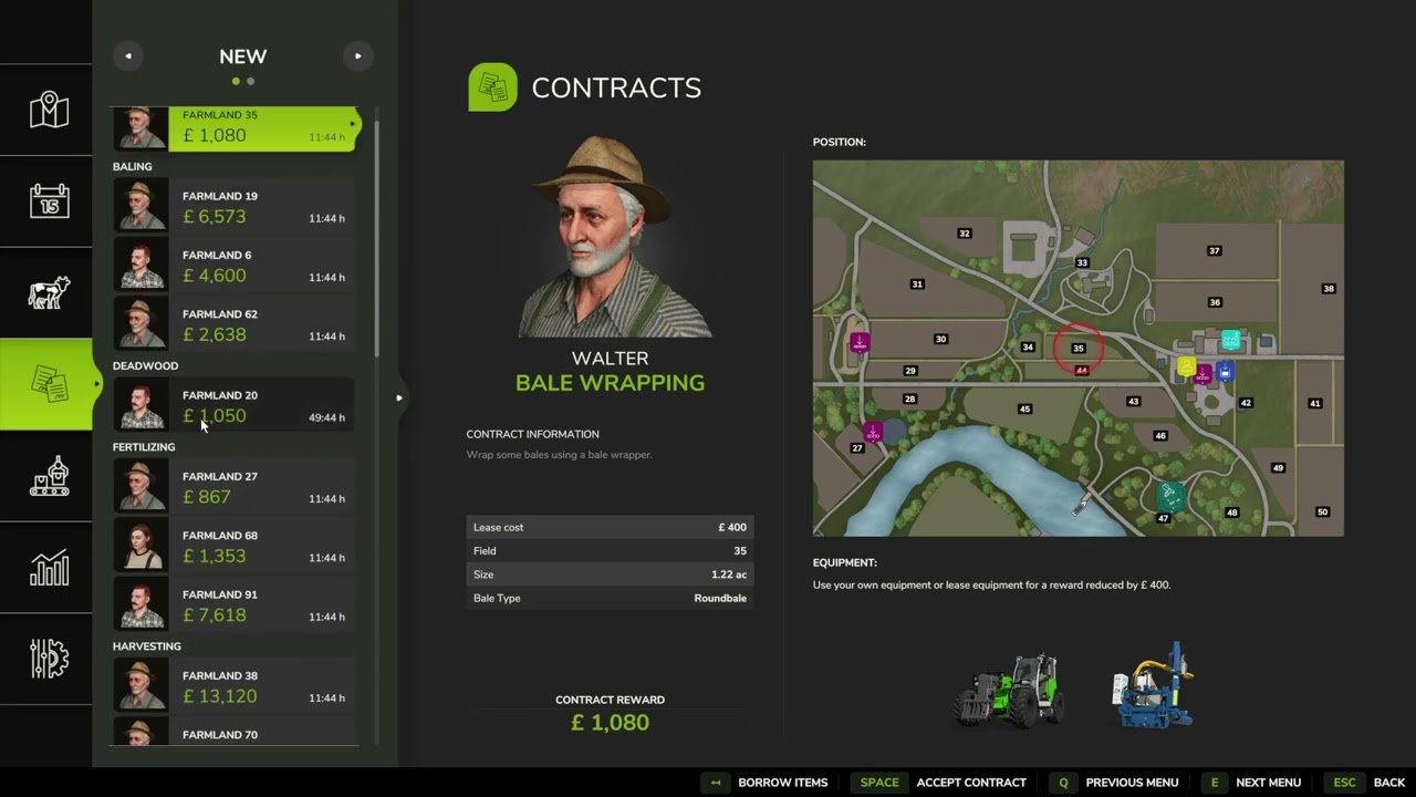 Farming Simulator 25: How to Accept Contracts ?
