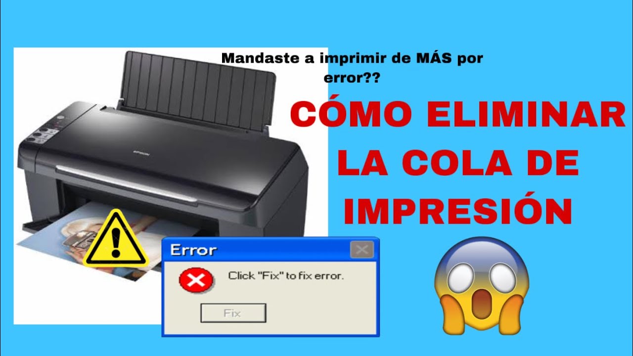 CÓMO eliminar la COLA DE IMPRESIÓN?!😱😱Para CANCELAR impresiones que mande por ERROR!?Súper fácil!!