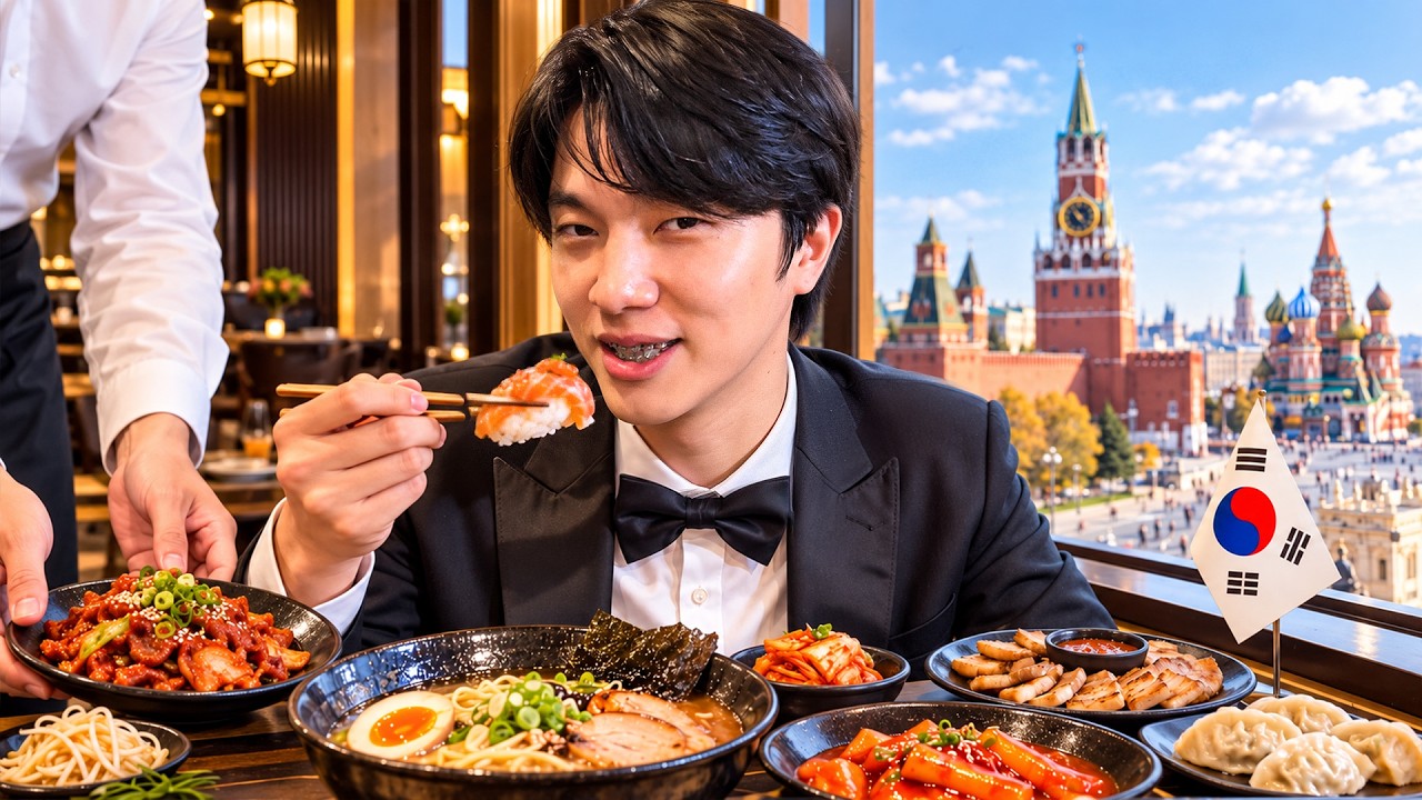 Trying KOREAN FOOD in MOSCOW | Is it delicious in Russia? Vlog