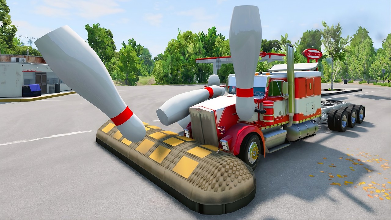 Cars vs Speed Bumps and Bowling Pin - BeamNG.drive #longvideo #beamng  #beamngdrive #trucksvs