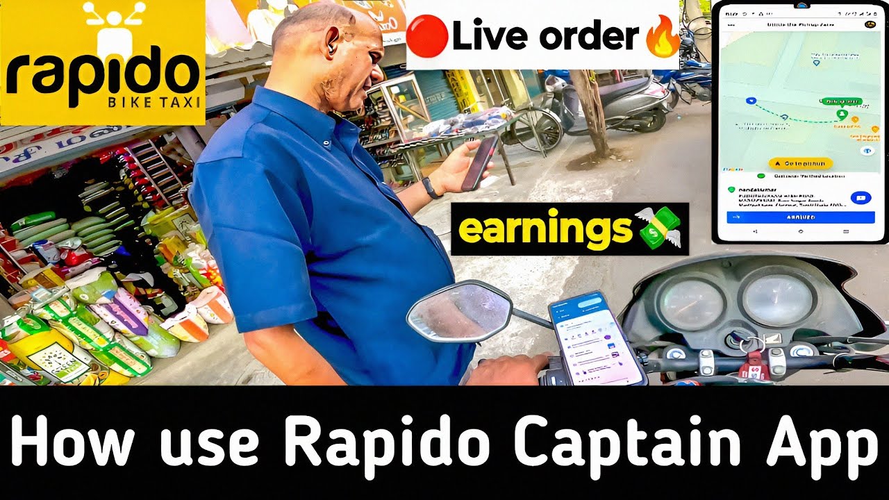 How run🔥Rapido Captain App😈BikeTaxi💡first Live order earning🤑tamil|Best parttime job|BreathTaker|BTI