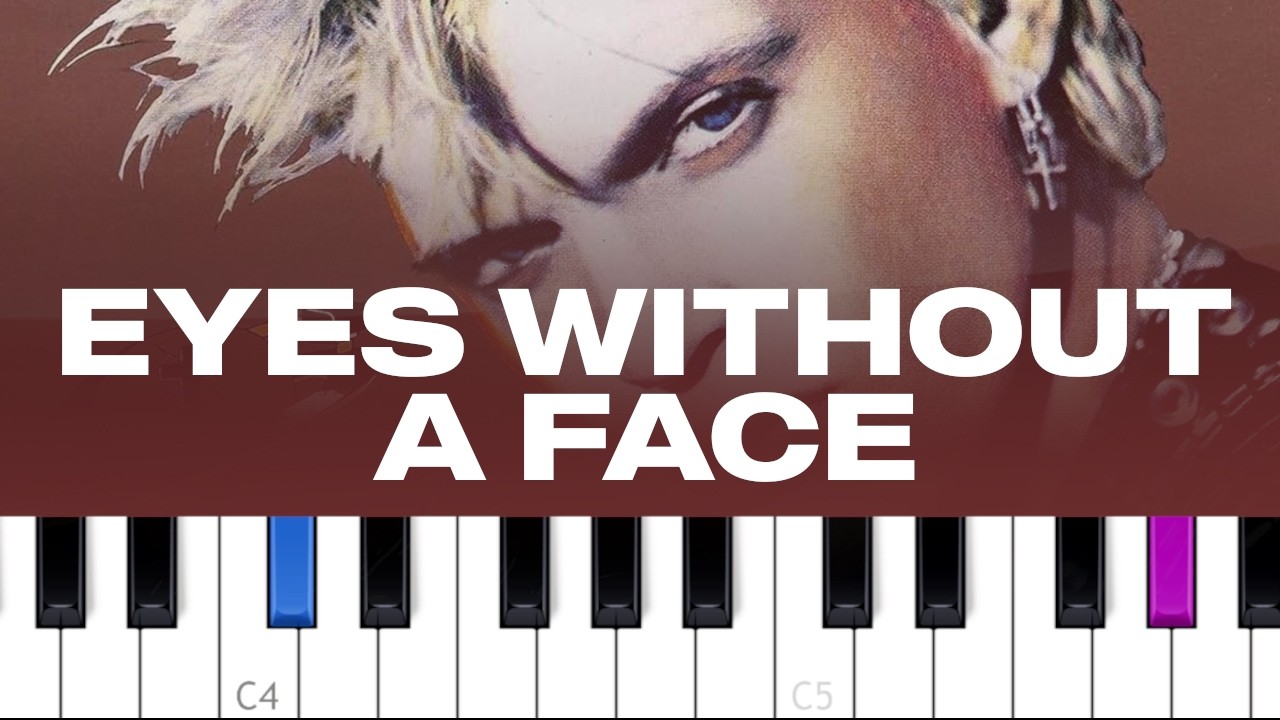 Billy Idol - Eyes Without A Face (piano tutorial)