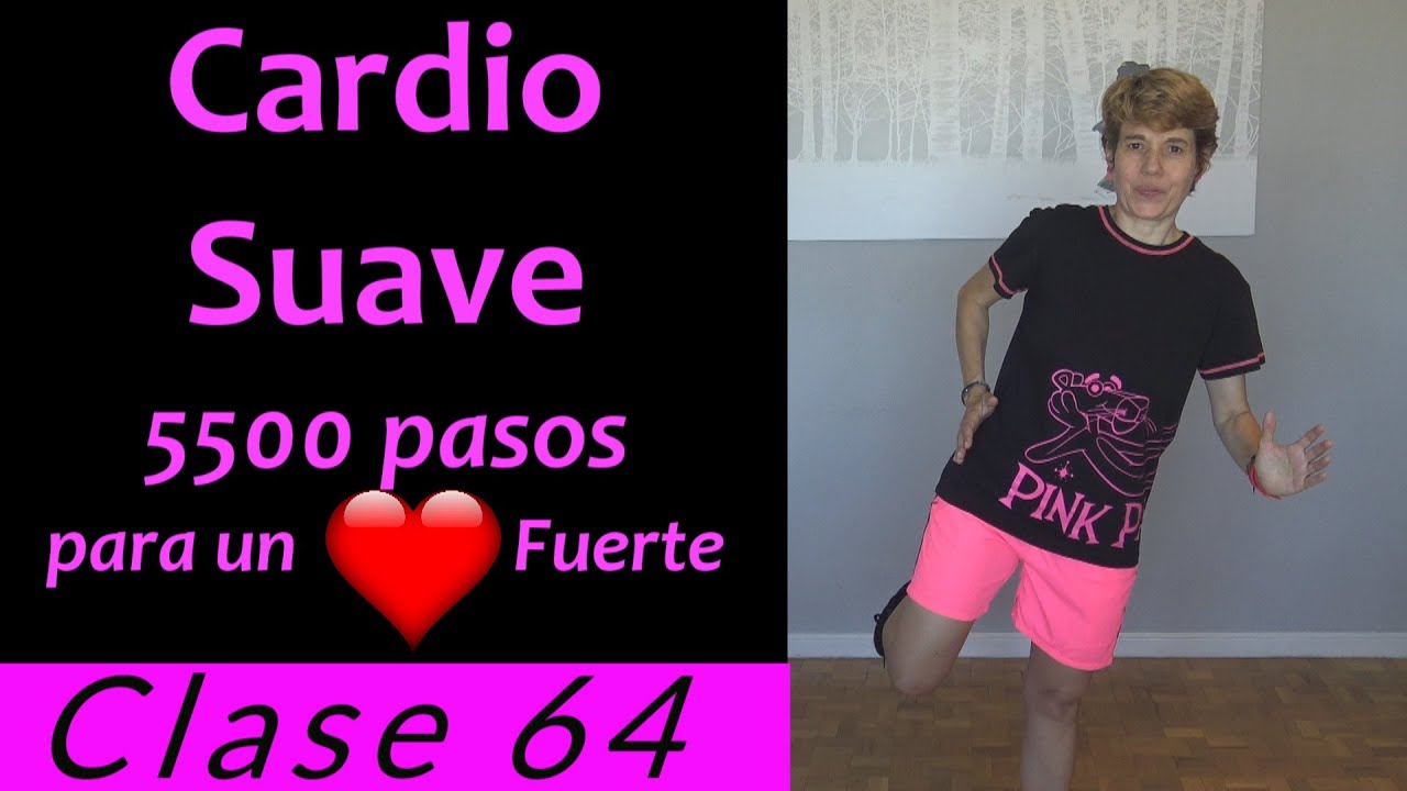 5500 Pasos en Casa/ CARDIO MUY SUAVE para Personas mayores o Principiantes Clase nº 64 / Kanimoo
