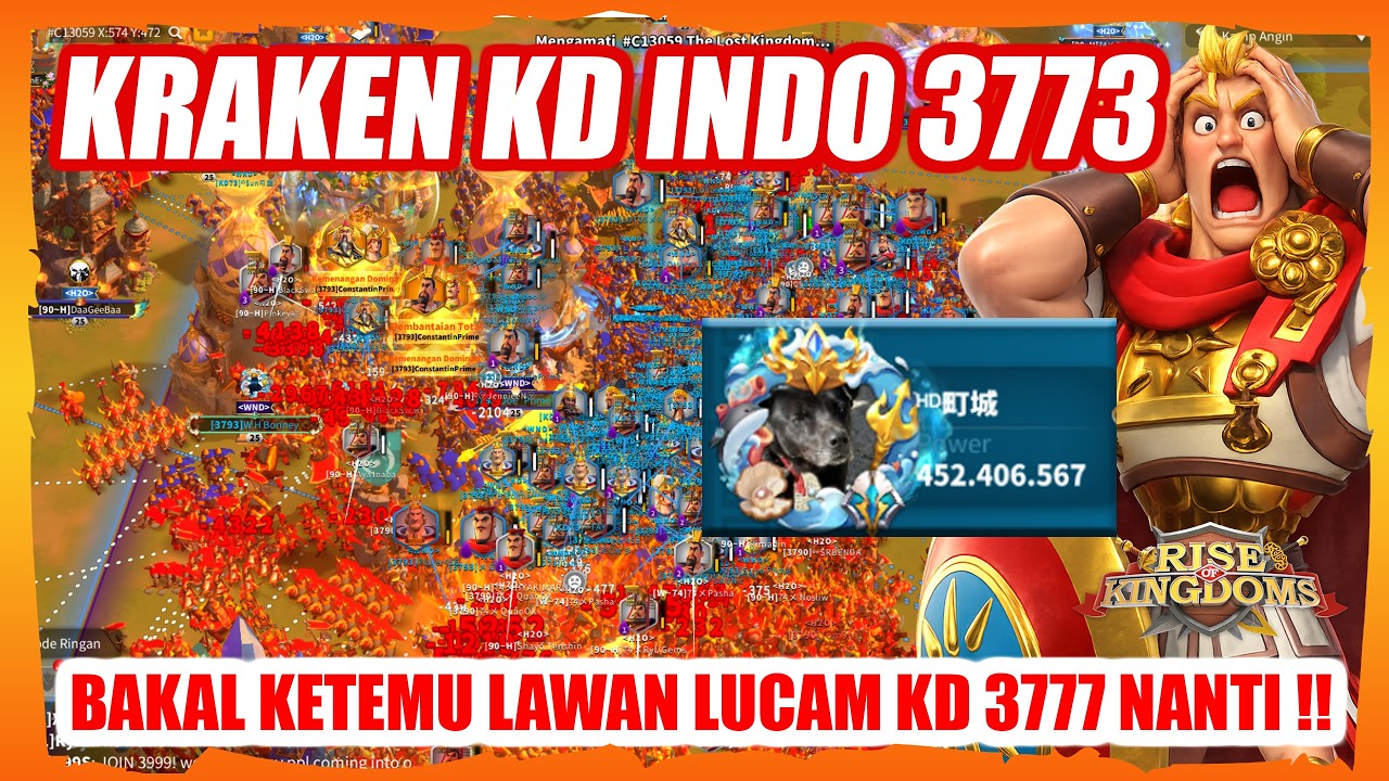 DUEL KRAKEN SEGERA TERJADI! Monster 450M Power Indonesia dari Kingdom 3773 vs LUCAME
