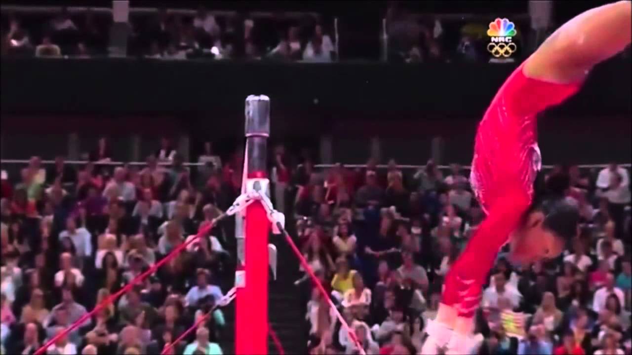 Gymnastics - A hero wears a leotard