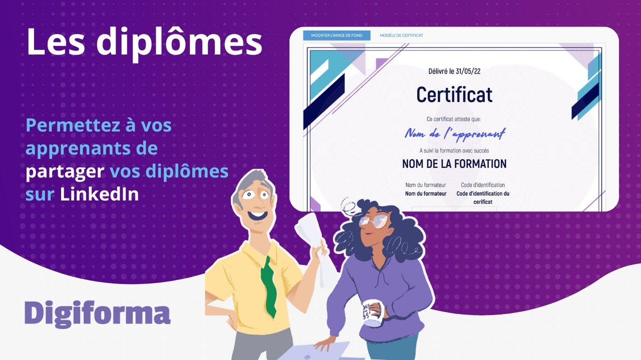 Les fonctionnalit&eacute;s Digiforma - Les dipl&ocirc;mes