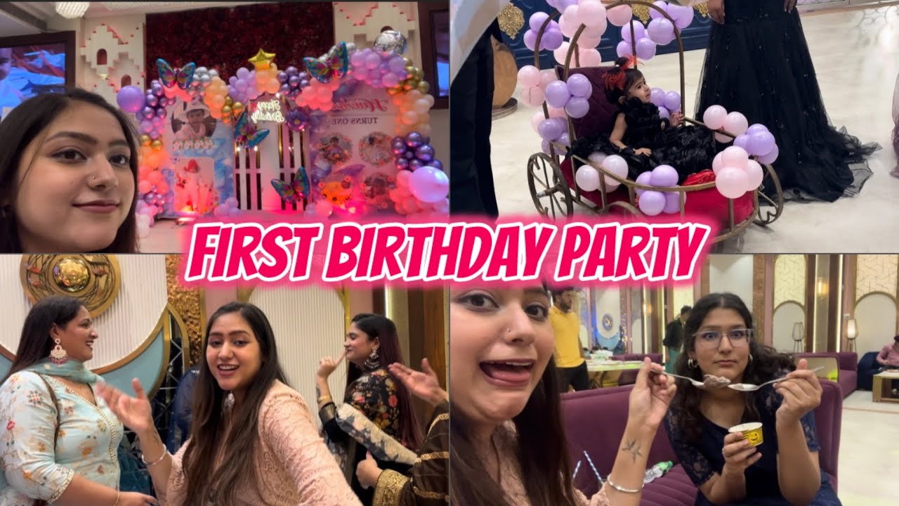 First Birthday of My Niece 🎂❤️Full On Dance 🪩 Manmeet Diaries