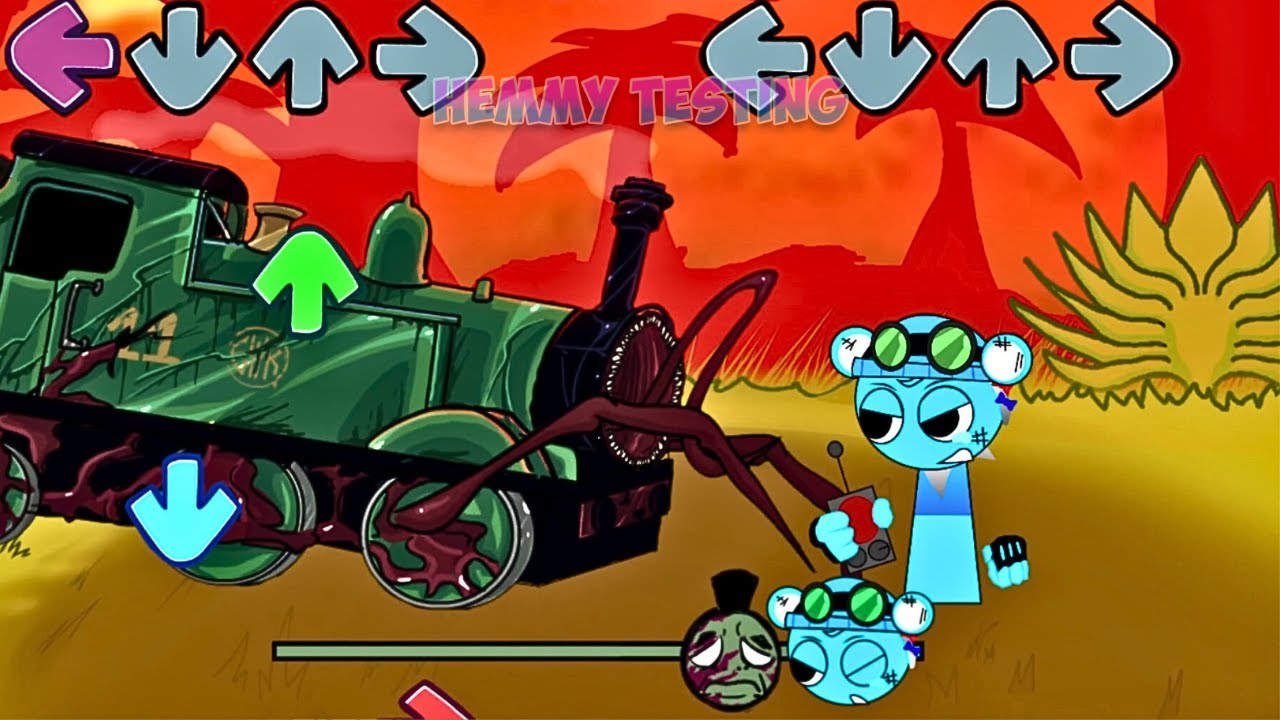 FNF Thomas and Friends ALL PHASES vs Sprunki All Phases 2 Sings Chasing | Incredibox Sprunki
