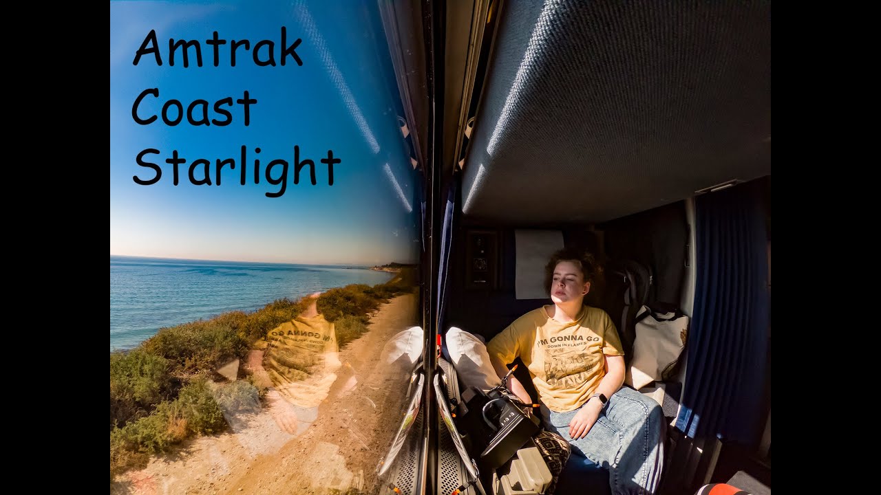 Amtrak Coast Starlight Los Angles to Portland Circle Trip Train 4 Sleeping Car  Superliner Roomette