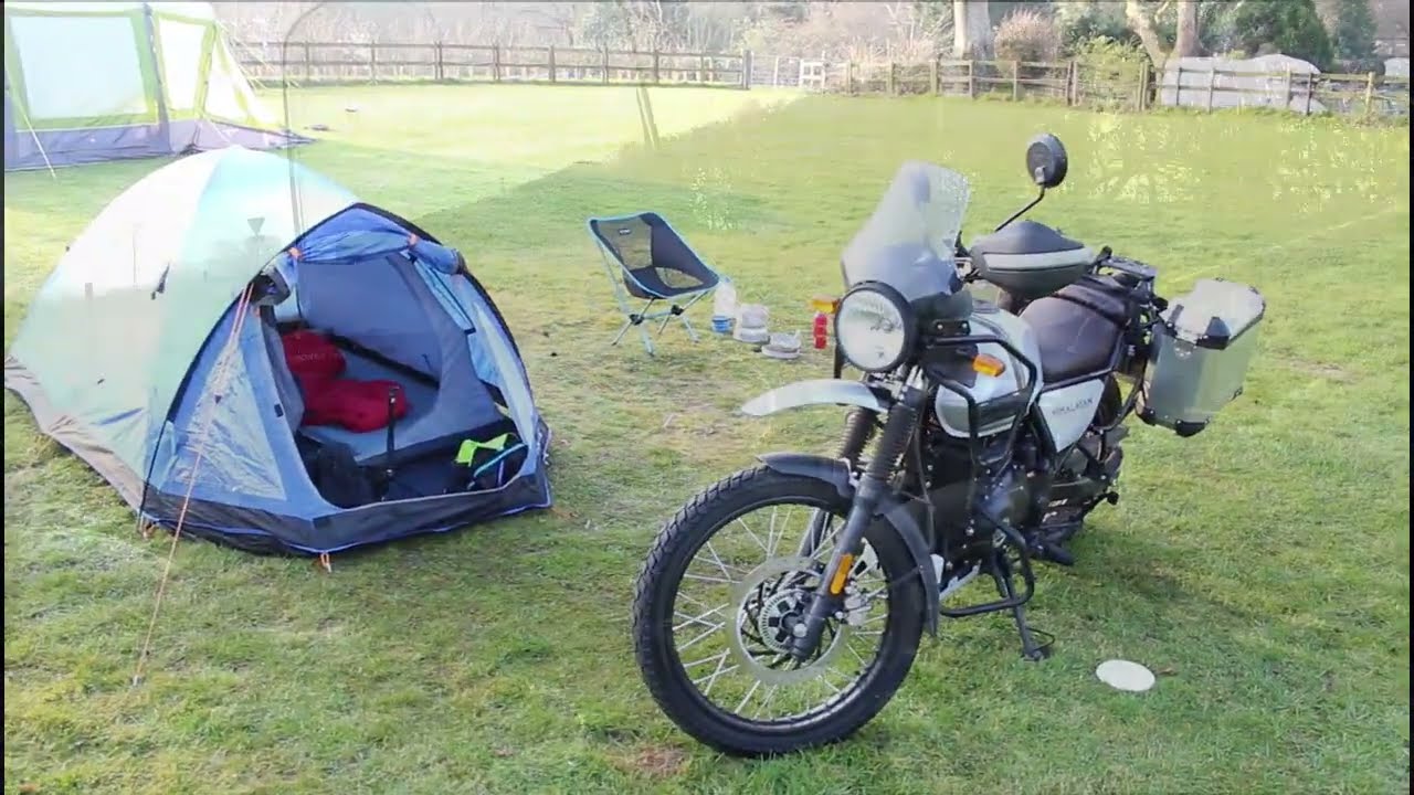 Camping with Royal Enfield Himalayan Euro 5  #himalayan2021 #royalenfield  #motorcycle #NewForest
