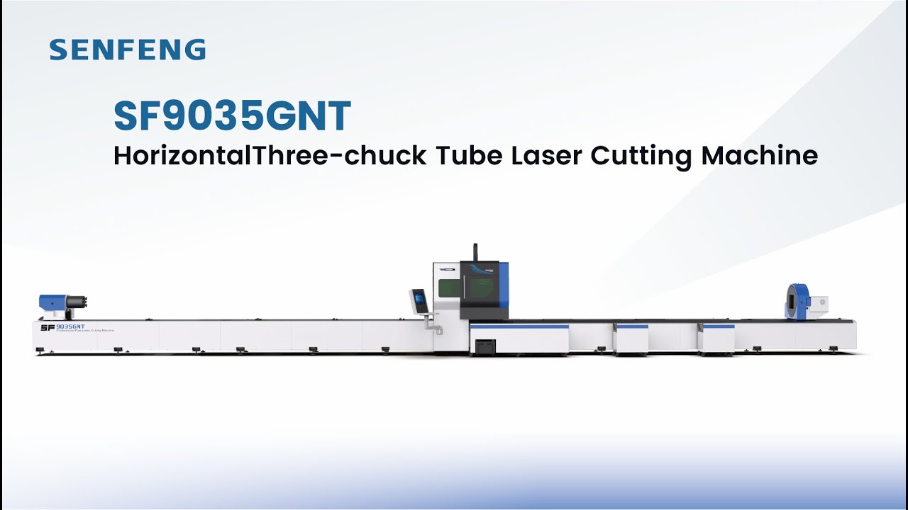 SF9035GNT | HorizontalThree-chuck Tube Laser Cutting Machine